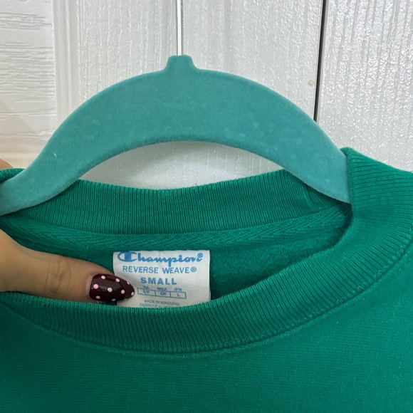 Champion Women’s Teal Crewneck Sweater - Picture 2 of 4